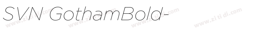 SVN GothamBold字体转换